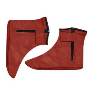 Chaussettes en cuir faites à la main sur mesure, couvre-pieds chauffants, hiver, best-seller, unisexe, Khuffs décontractés avec logo personnalisé - Product Image 3