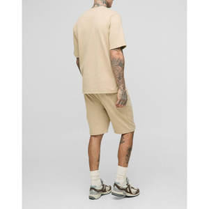Nouveauté été, ensemble décontracté pour homme, respirant, short et t-shirt à manches courtes, ensemble uni, vêtements pour homme, ensemble deux pièces, streetwear - Product Image 2