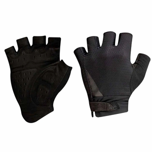 Half Finger Fitness <b>Gloves</b> PU <b>Leather</b> Breathable Non Slip Adjustable Wrist Strap Unisex Gym Training Weight Lifting - Product Image 1