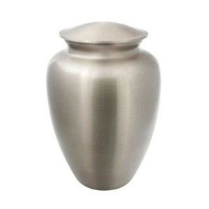 Urnas de cremación de aluminio para adultos con acabado de estaño, urna funeraria metálica para cenizas humanas, urnas conmemorativas de cremación. - Product Image 1