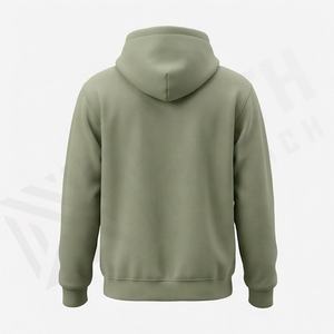 Sweat à capuche oversize en molleton pour homme, collection automne, personnalisable, respirant, 100 % imprimé, avec logo de marque, style streetwear doux - Product Image 2