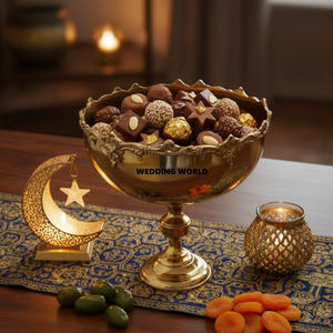 Tazón de Chocolate de Acero Inoxidable Niquelado, Tazón para Dulces Hecho a Mano de Calidad Superior, Tazón Decorativo para Chocolate para Bodas y Eventos - Product Image 5