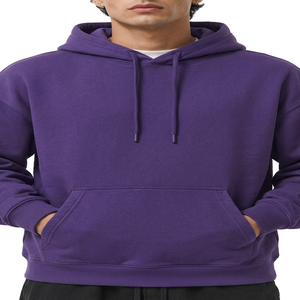 Sudadera con capucha personalizada para hombre, de algodón y felpa, estilo urbano, extragrande, con estampado personalizado en el pecho y diseño gráfico en la espalda. - Product Image 6