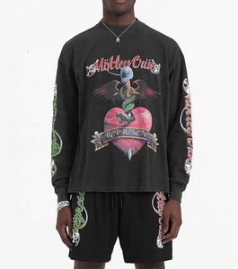 Sudadera Motley Crue de Manga Larga y Cuello Redondo, Diseño Estampado Vintage, Sudadera Negra de Algodón para Hombre, Estilo Otoñal - Product Image 3