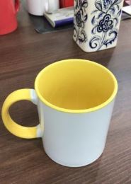 Mug en céramique de qualité A++, blanc uni, pour sublimation, 330 ml - Product Image 5