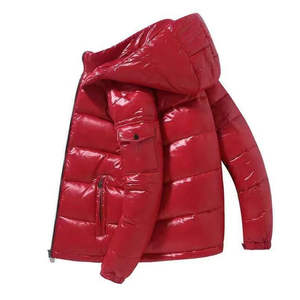 Service OEM, logo personnalisé, veste matelassée pour homme avec patchwork et motif camouflage, veste longue en coton rembourrée pour l'hiver - Product Image 3