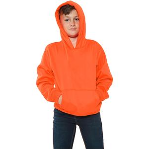 Sweat à capuche unisexe en molleton de coton brodé personnalisé pour enfants, avec poche, pour garçons et filles, vêtements d'hiver OEM, séchage rapide, vente en gros - Product Image 1