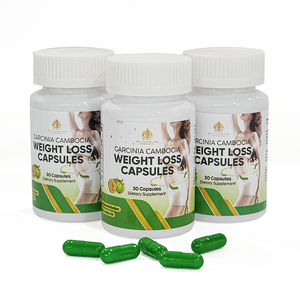 Cápsulas Adelgazantes de Garcinia Cambogia para Adultos, Fórmula Herbal, Control de Peso, Apoyo al Metabolismo, 30 Unidades, Marca Privada - Product Image 1
