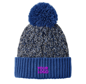 Bonnet en tricot 100 % acrylique imperméable de haute qualité, personnalisé, unisexe, chaud pour l'hiver, avec motifs camouflage et jacquard à nœuds, vente en gros - Product Image 6