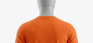 Men's Orange Moisture Wicking Soccer Jersey Crew Neck Short Sleeve Solid Color Polyester Athletic Fit All Seasons - Product Image 5