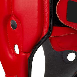 Casque de boxe en cuir de vachette personnalisé MMA OEM pour le kickboxing, le karaté, le taekwondo avec protection faciale - Product Image 2
