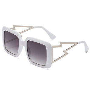 RTS New Custom <b>Large</b> Square PC+Metal <b>Frame</b> UV400 Sunglasses for Unisex 2026 Durable Design with Outdoor Protection - Product Image 4
