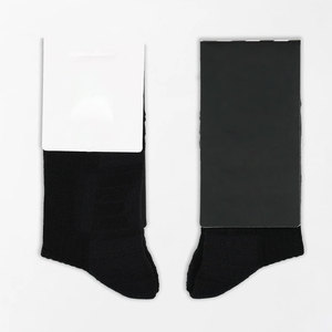 Calcetines Unisex de Algodón Peinado Transpirable de Punto Alto Sin Costuras con Diseño a Rayas en la Parte Inferior, Antideslizantes y Antibacterianos, para Jóvenes, Otoño - Product Image 2