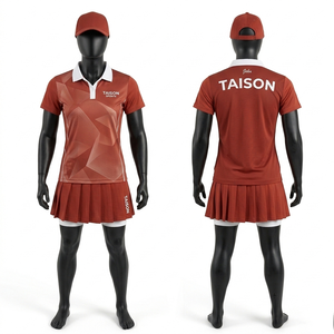 Uniforme de Tenis Premium para Mujer, 180 GSM, Poliéster y Spandex, Transpirable, Diseño con Paneles Verdes y Blancos, Impresión por Sublimación, Logotipo Personalizado - Product Image 5
