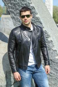 เสื้อแจ็คเก็ตหนังผู้ชายแบบทางการสำหรับฤดูหนาว น้ำหนักเบา ดีไซน์สั่งทำพิเศษ OEM คุณภาพสูง ระบายอากาศได้ดี สำหรับขายออนไลน์ - Product Image 3