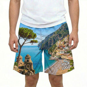 Shorts de Playa para Hombre, de Secado Rápido, Transpirables, Casuales, de Malla, Talla Grande, Estampados, Impermeables - Product Image 4