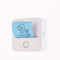 Mini Impresora Térmica Portátil para Niños, Compatible con USB y Bluetooth, con Batería, Admite Imágenes