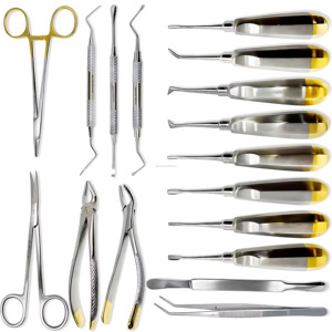 Kit d'instruments de dissection et de suture pour interventions chirurgicales mineures de qualité hospitalière, 17 pièces, manuel, en acier inoxydable, certifié CE ISO, fournisseur en gros - Product Image 4