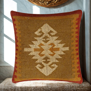 Modern Square Hand Woven 100% Organic Jute Outdoor Living Room Home Hotel Decor Sofa Cushion - Product Image 5