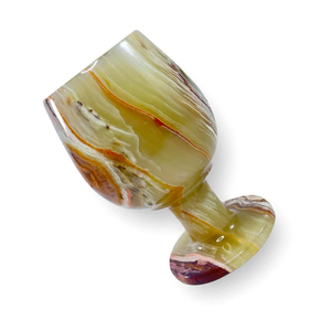 Copa Grande de Ónix Moderna Hecha a Mano con Acabado Antiguo, Taza de Piedra Natural Ecológica para Uso en la Cocina - Product Image 3