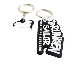 Custom PVC Rubber <b>Label</b> Keychain Embossed Soft 3D Logo Keyring for Bags <b>Shoes</b> Promotional Durable Branding Item - Product Image 6