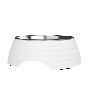 Tazón circular corrugado para mascotas, tazón de acero inoxidable para perros, tazón elevado 2 en 1 para perros y gatos - Product Image 6
