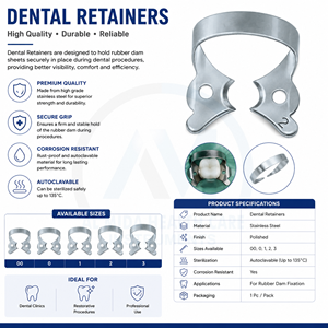 Instrumentos Médicos Almida, Abrazadera de Retención para Implantes Dentales, Tamaño Personalizado, Instrumento Quirúrgico de Acero Inoxidable, Certificado CE - Product Image 6
