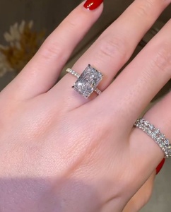 4.5 Carat Radiant Cut Diamond Engagement <b>Ring</b> for Women | Hidden Halo <b>Solitaire</b> Wedding <b>Ring</b> | Luxury IGI Certified Gold Bridal - Product Image 4
