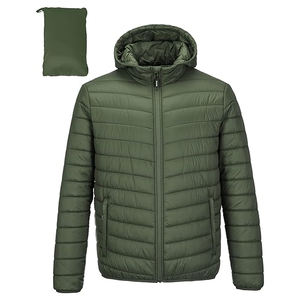 Chaqueta Acolchada Ligera con Capucha para Hombre, Abrigo de Invierno Aislado para Nieve, Esquí y Viajes, Resistente al Agua con Puños Elásticos - Product Image 1