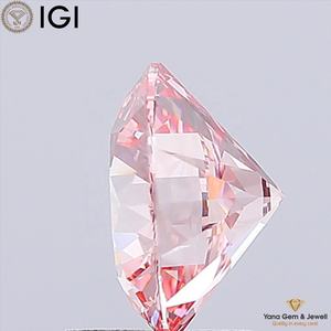 เพชร CVD ที่ได้รับการรับรองจาก IGI ขนาด 8.09 มม. รูปทรงกลม น้ำหนัก 2.00 กะรัต ความสะอาดระดับ VVS2 สีชมพูสดใสแฟนซี สำหรับแหวนเพชรเม็ดเดี่ยวสุดหรู - Product Image 3