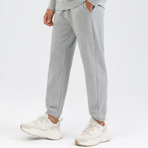 Men's High End Custom Logo Cotton <b>Straight</b> <b>Leg</b> Sweatpants Men 85% Cotton 15% Polyester Joggers <b>Track</b> <b>Pants</b> Baggy Sweat Trousers - Product Image 1