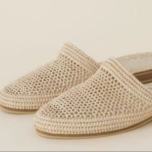 Women’s Handmade Raffia Sandals – Moroccan Straw Summer <b>Slippers</b> - Product Image 1