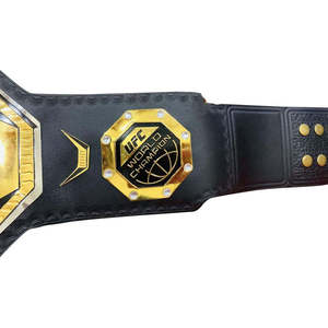 Ceinture de championnat UFC poids lourd personnalisée en cuir véritable, légère, imperméable et antidérapante pour la lutte, le MMA et la boxe – Meilleure vente - Product Image 2