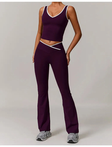 Custom Fitness <b>Clothing</b> Women's Gym Wear Set Breathable Sports Apparel OEM ODM Wholesale Supplier - Product Image 3