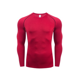 Chaquetas de Compresión Personalizadas para Hombre, Impresión por Transferencia de Calor, Poliéster/Spandex (280g), Mangas Largas, Posiciones para Logotipo Delantero y Trasero, OEM - Product Image 1
