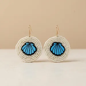 Most Selling Fashion Seed Bead <b>Hook</b> <b>Earrings</b> Women's Multicolor Lightweight Comfortable Rice beaded <b>Earring</b> for Casual Wear Gift - Product Image 3