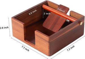 Porta Servilletas de Acacia Natural para Mesa, Dispensador de Servilletas Decorativo, Porta Servilletas para Bebidas, Decoración para Cocina, Hogar y Bar - Product Image 4