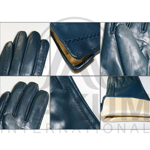 Gants en cuir respirants pour l'extérieur, doublés, chauds, de luxe, pour l'hiver, à la mode - Product Image 6