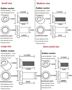 Kit de vis et de quincaillerie KYDEX pour étui, pièces de rechange pour étui à extraction rapide, vis métalliques de montage pour clip de ceinture K-Sheath DIY - Product Image 6