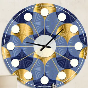 Reloj de pared metálico muy solicitado que mejora la decoración interior con su apariencia elegante y pulida, ¡una llegada increíble al menor costo! - Product Image 6