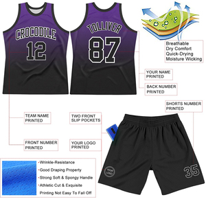 Nouveaux maillots de basket-ball d'été à col en V, uniformes d'équipe personnalisables par sublimation, kit complet avec nom de joueur - Product Image 5