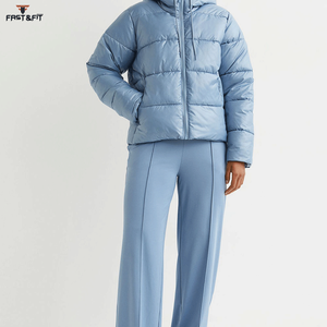 Veste matelassée pour femme, nouvelle mode, vente chaude, logo personnalisé, imperméable, coupe-vent, manteau d'automne-hiver, coton épais, long - Product Image 5