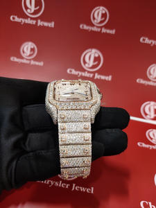 Buss Down Relojes mecánicos para hombres Juego de panal Vvs Moissanite Reloj Hip Hop Iced Out Reloj de lujo - Product Image 3