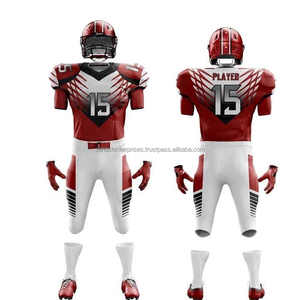 High Quality <b>Cheap</b> Mens Wholesale Custom Digital Print American Football Jerseys Polyester/Nylon Quick Dry Anti-Bacterial - Product Image 5