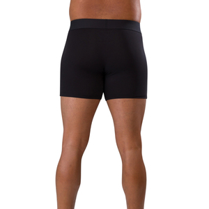 Boxers de performance noirs pour hommes, respirants, extensibles, compressifs, anti-humidité, pour le sport et le fitness - Product Image 3