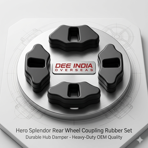 Caoutchouc de couplage de roue arrière robuste pour Hero Splendor |   Ensemble d'amortisseurs de moyeu durables |   Pièces de rechange de qualité OEM DEE INDIA OVERSEAS - Product Image 3