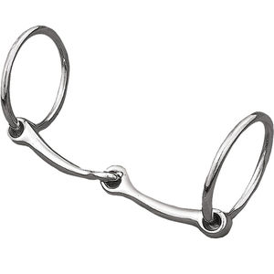 Bocado de Anillas Multiusos de Acero Inoxidable para Montar a Caballo, para Entrenamiento y Control Suave, Bocado Ecuestre para Caballos - Product Image 1