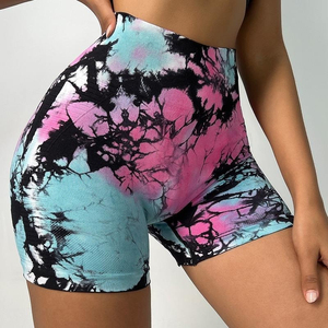 Shorts de yoga respirants sans couture personnalisables avec logo pour femmes, shorts de sport taille haute pour la gym et le fitness - Product Image 6