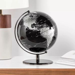 Globe terrestre métallique vert émeraude haut de gamme, globe décoratif professionnel pour bureau et salle d'étude, globe géographique antique de luxe - Product Image 2