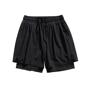 Pantalones Cortos Deportivos 2 en 1 Personalizados para Hombre, de Secado Rápido, con Forro de Compresión, para Gimnasio, Entrenamiento, Deportes Atléticos, con Bolsillo - Product Image 1